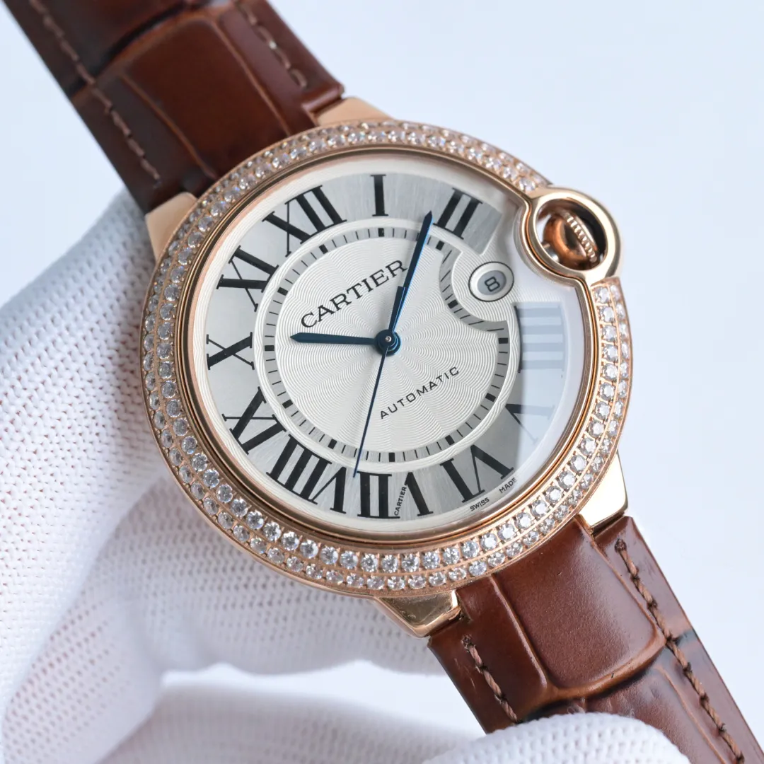 AF Factory Cartier Ballon Bleu Automatic Brown Leather - 图片 6