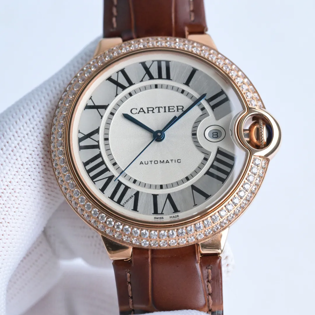 AF Factory Cartier Ballon Bleu Automatic Brown Leather - 图片 7