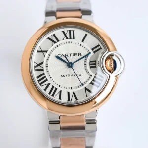 AF Factory Cartier Ballon Bleu Automatic Rose Gold White Dial