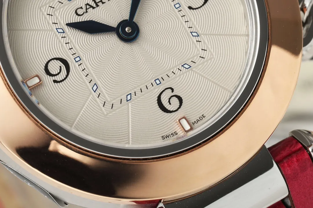 AF Factory Cartier Ballon Bleu de Cartier Women’s Watch – Rose Gold & Steel Case, White Dial, Red Leather Strap, Luxury Automatic Timepiece - 图片 3