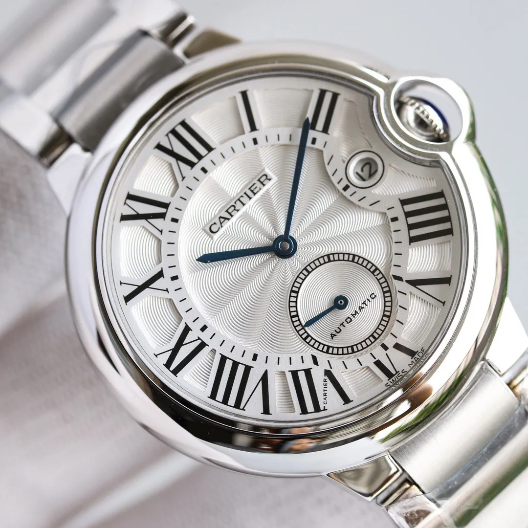 AF Factory Cartier Ballon Bleu Two Hand Watch Silver - 图片 4