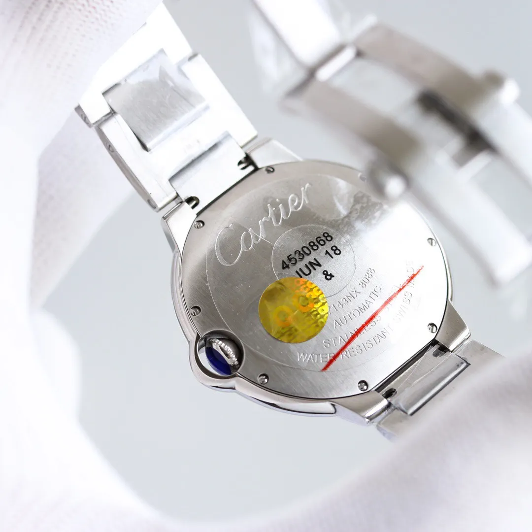 AF Factory Cartier Ballon Bleu Two Hand Watch Silver - 图片 6