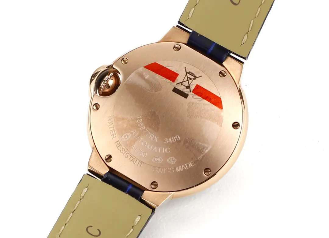 AF Factory Cartier Ballon Bleu WJBB0080 Rose Gold Blue Leather - 图片 2