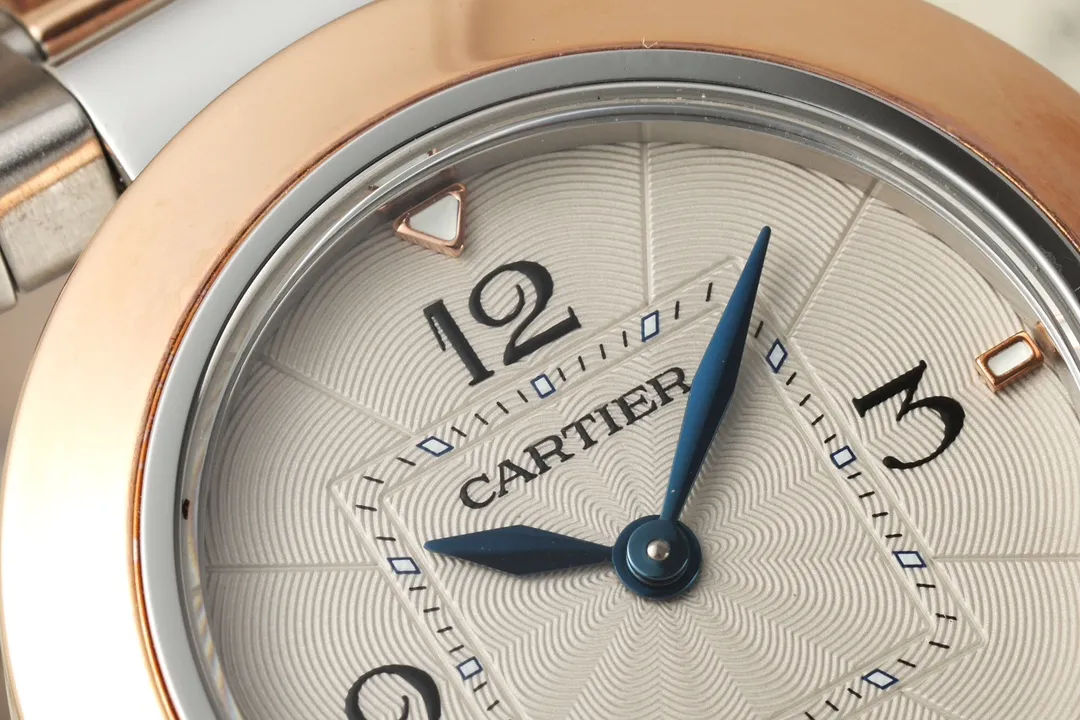 AF Factory Cartier Pasha de Cartier Two-Tone Stainless Steel and Rose Gold Automatic Watch with White Dial and Sapphire Crystal - 图片 4