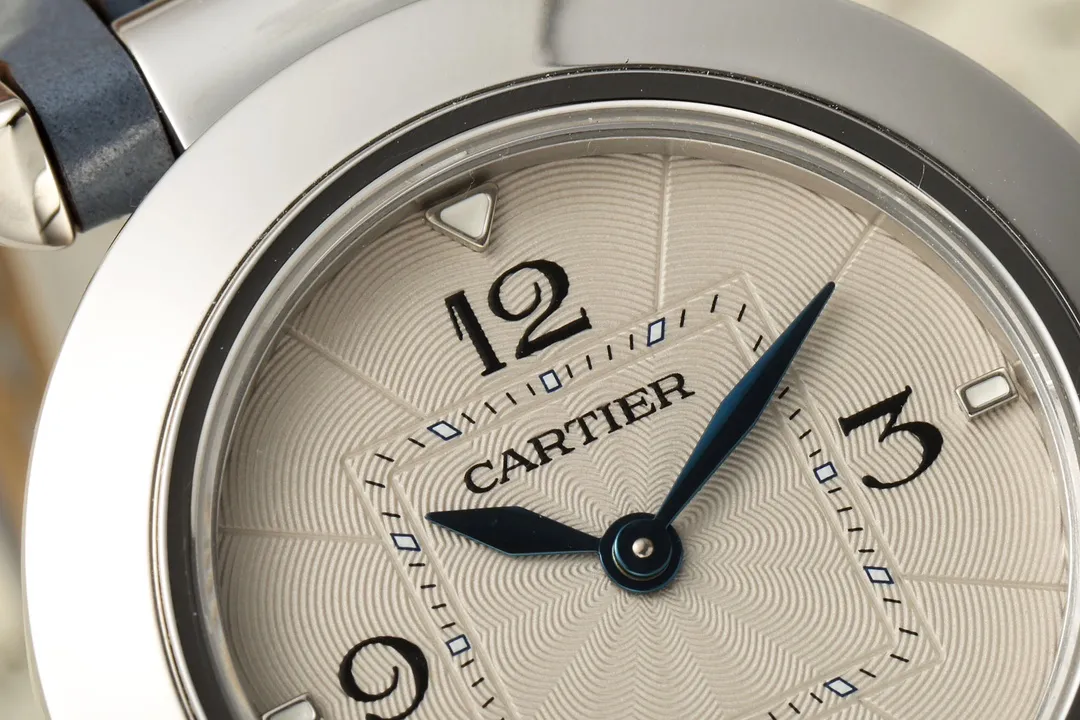 AF Factory Cartier Pasha de Cartier Women’s Watch with Blue Leather Strap and Silver Case - 图片 3