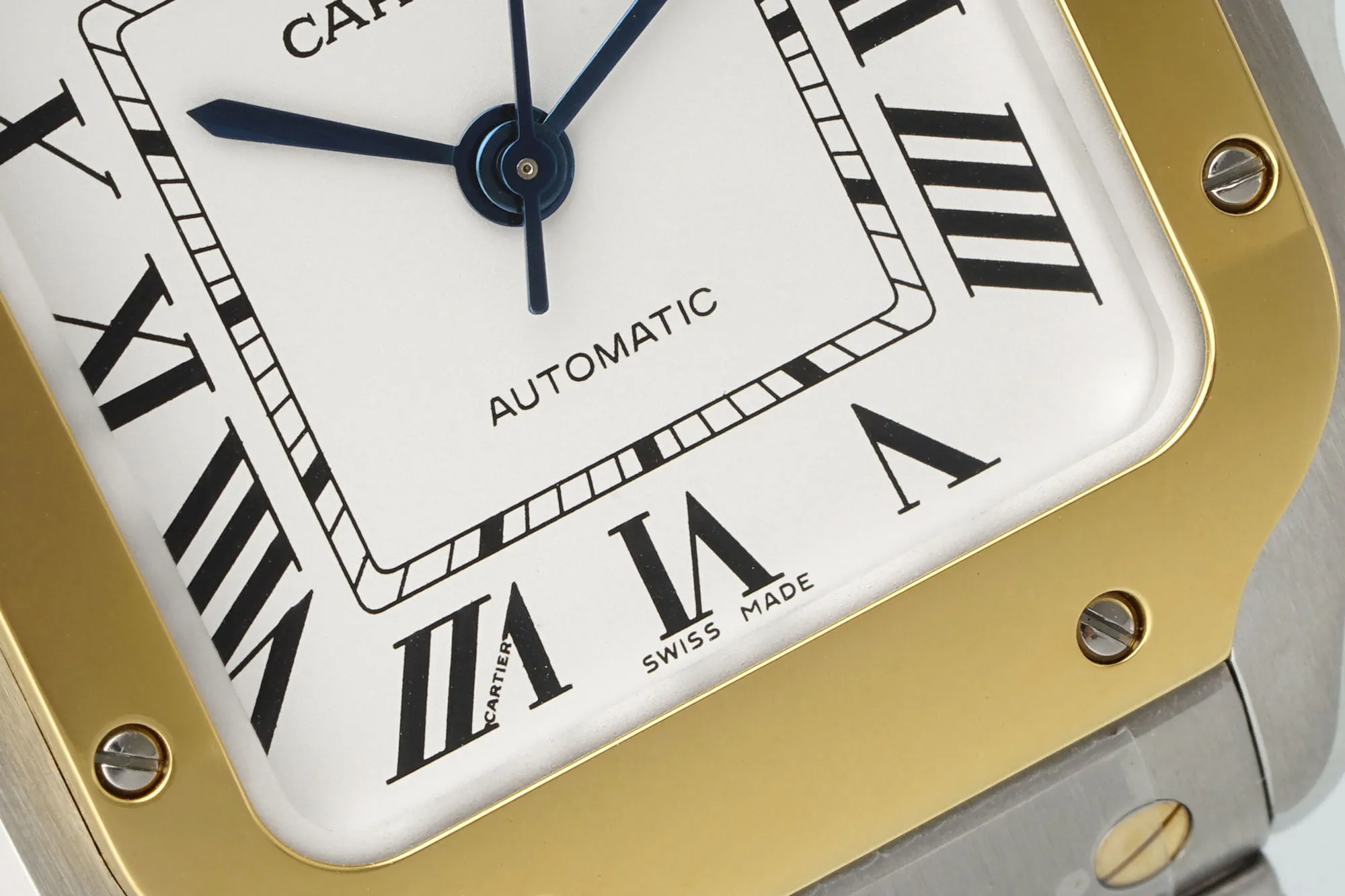 AF Factory Cartier Santos de Cartier Medium Automatic Watch Two-Tone Stainless Steel and Yellow Gold Roman Dial W5200028 - 图片 2