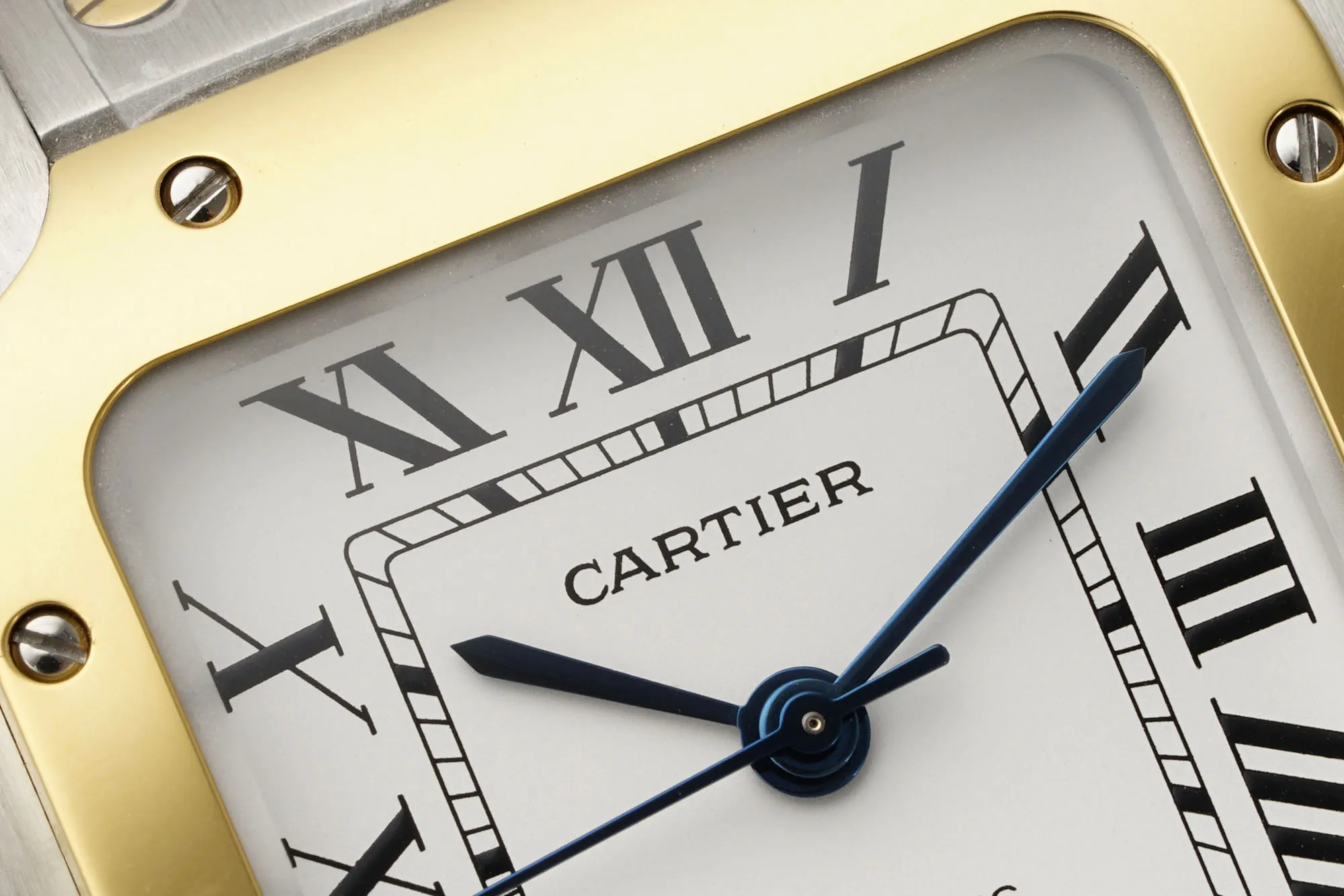 AF Factory Cartier Santos de Cartier Medium Automatic Watch Two-Tone Stainless Steel and Yellow Gold Roman Dial W5200028 - 图片 3