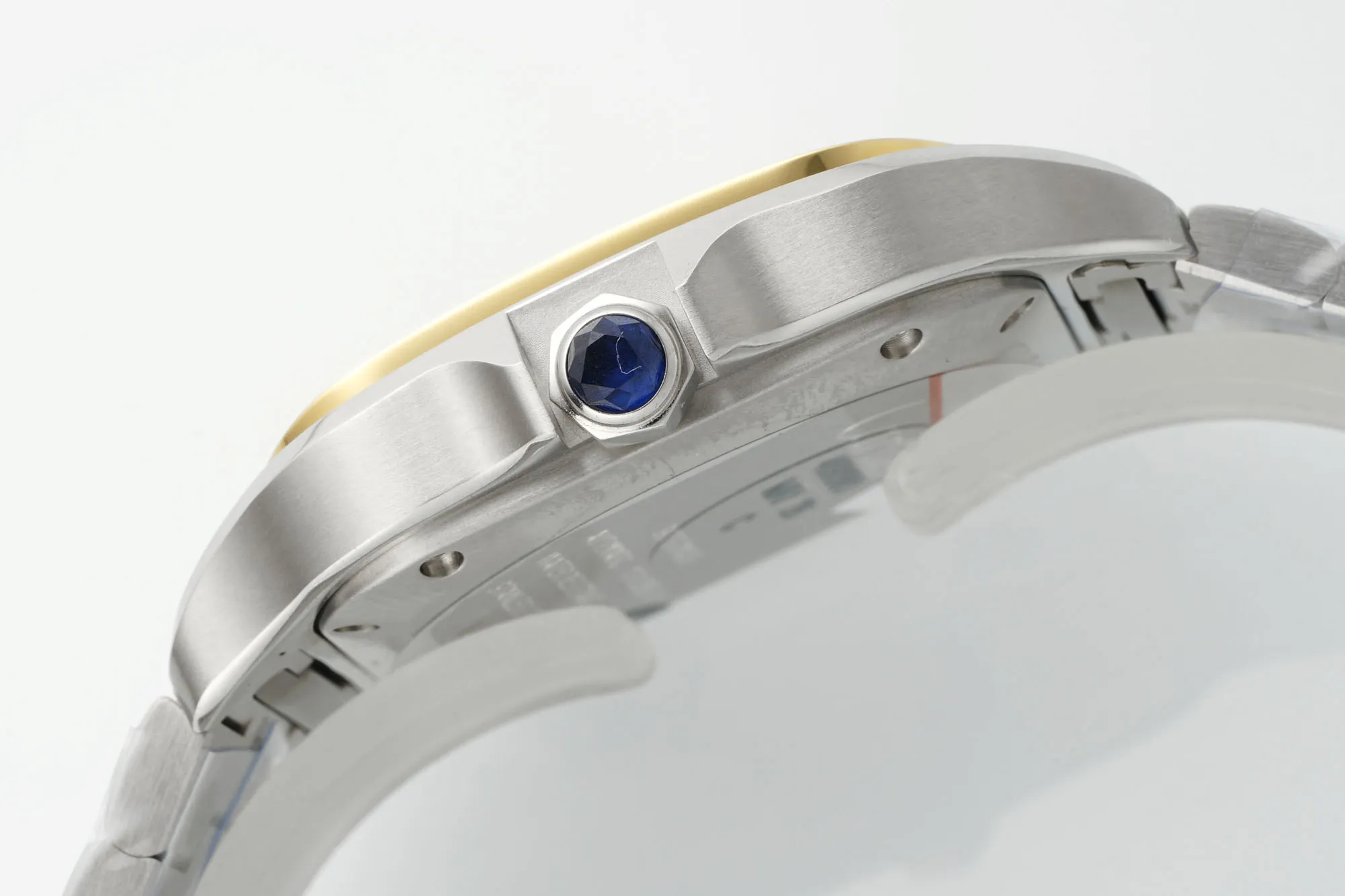 AF Factory Cartier Santos de Cartier Medium Automatic Watch Two-Tone Stainless Steel and Yellow Gold Roman Dial W5200028 - 图片 5