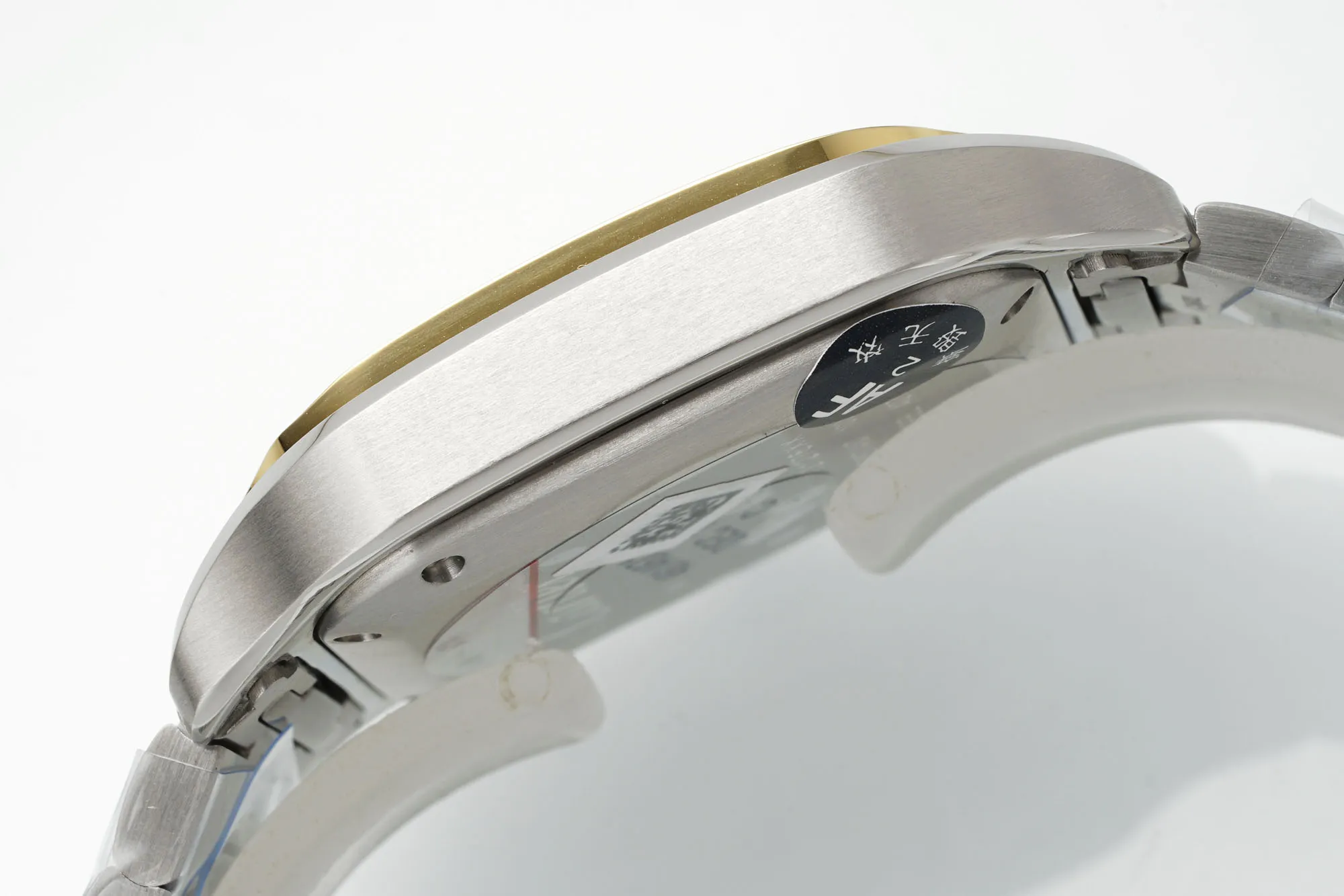 AF Factory Cartier Santos de Cartier Two-Tone Yellow Gold and Stainless Steel Diamond-Set Automatic Watch with White Dial - 图片 6
