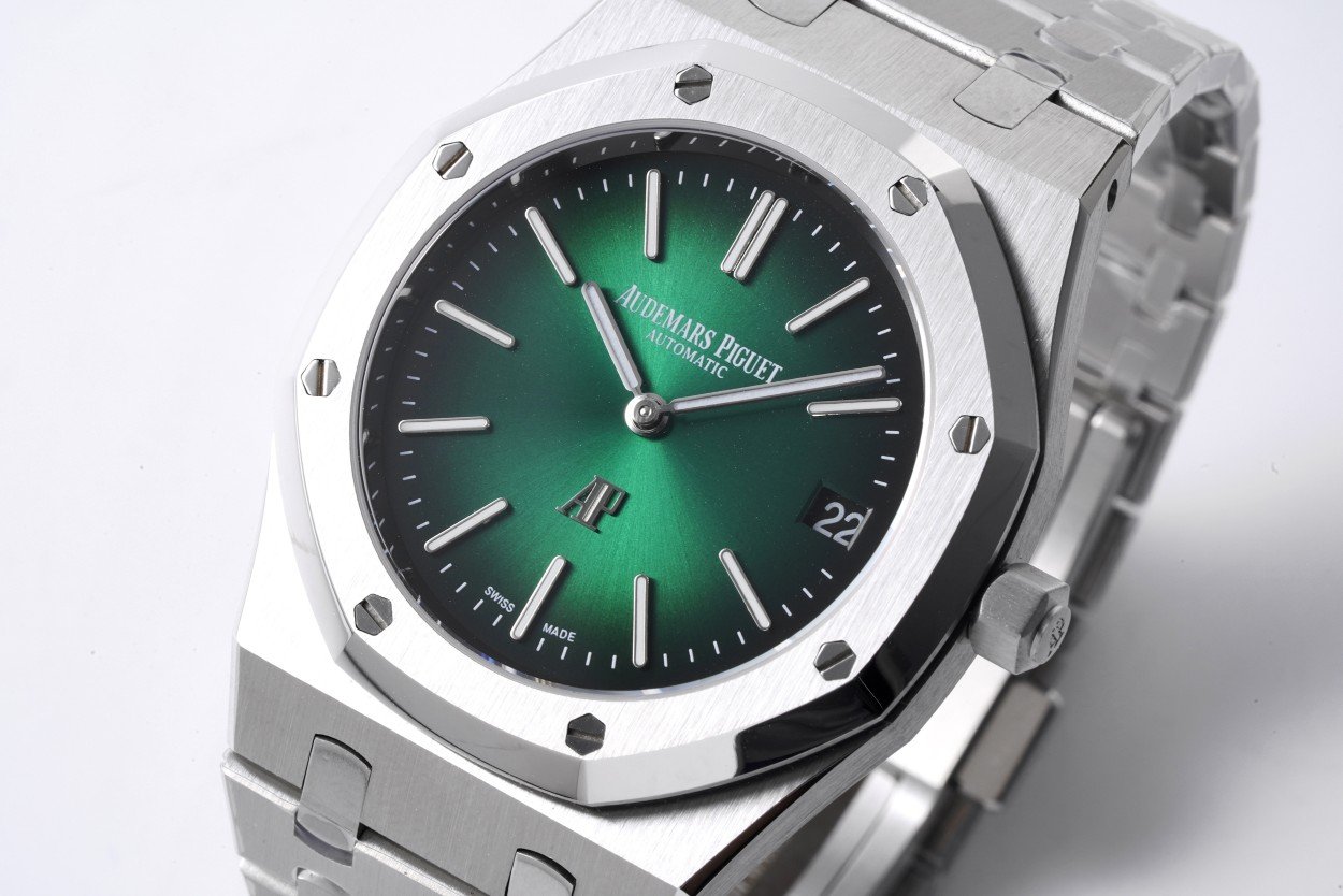 AP Royal Oak Jumbo Ref15202 Green Dial Swiss 2121 Clone Movement Copy - 图片 7
