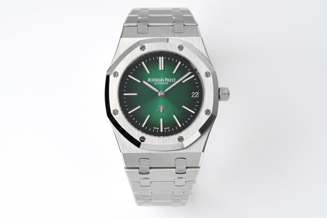 AP Royal Oak Jumbo Ref15202 Green Dial Swiss 2121 Clone Movement Copy - 图片 8