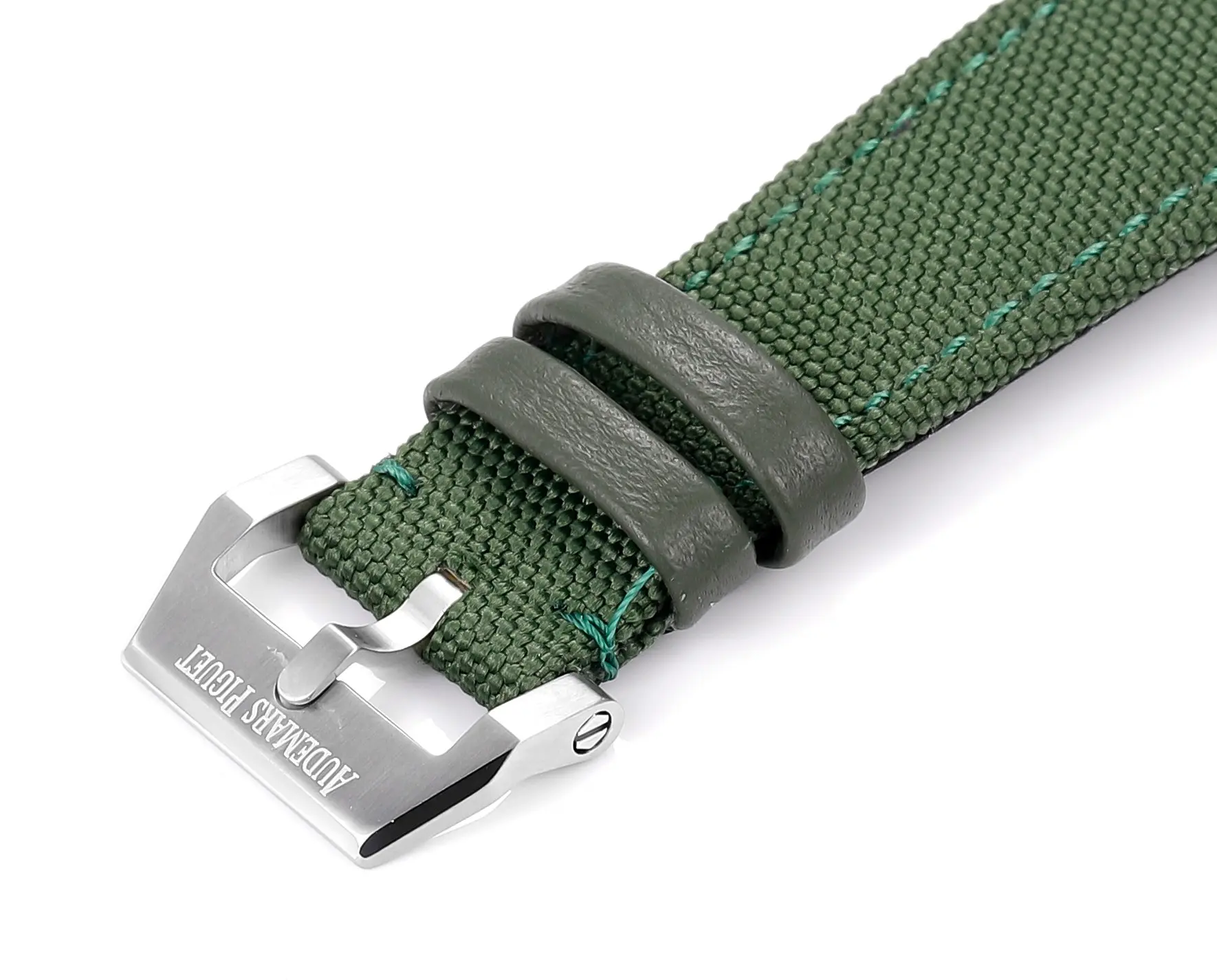 APS Factory Audemars Piguet CODE 11.59 Green Woven Strap Super Clone Replica Watch - 图片 4
