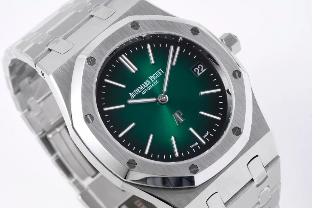APS Factory Audemars Piguet Royal Oak 15202 Green Steel Super Clone Watch – Premium Replica - 图片 3