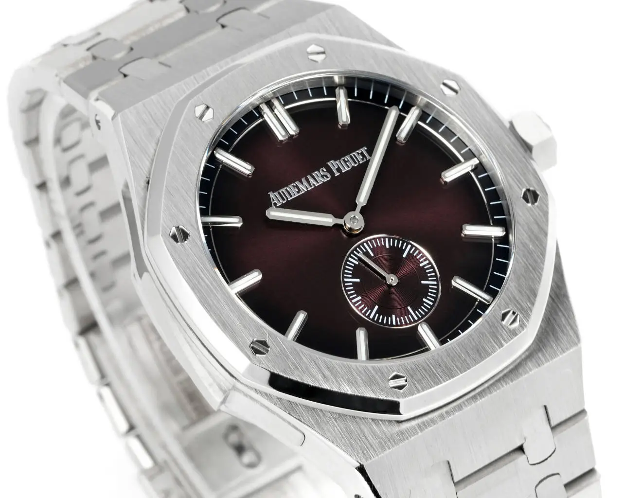 APS Factory Audemars Piguet Royal Oak 26591IP Burgundy Steel Super Clone Watch - 图片 3