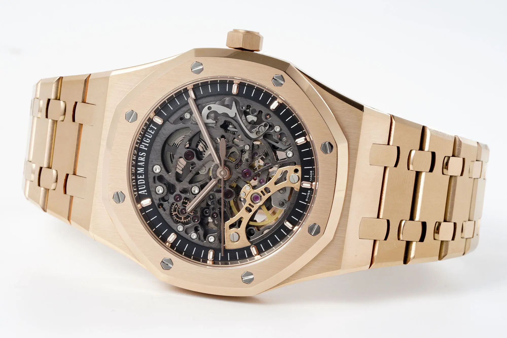 APS Factory Audemars Piguet Royal Oak Offshore 15407ST Rose Gold Skeleton Super Clone Watch – Premium Replica - 图片 5