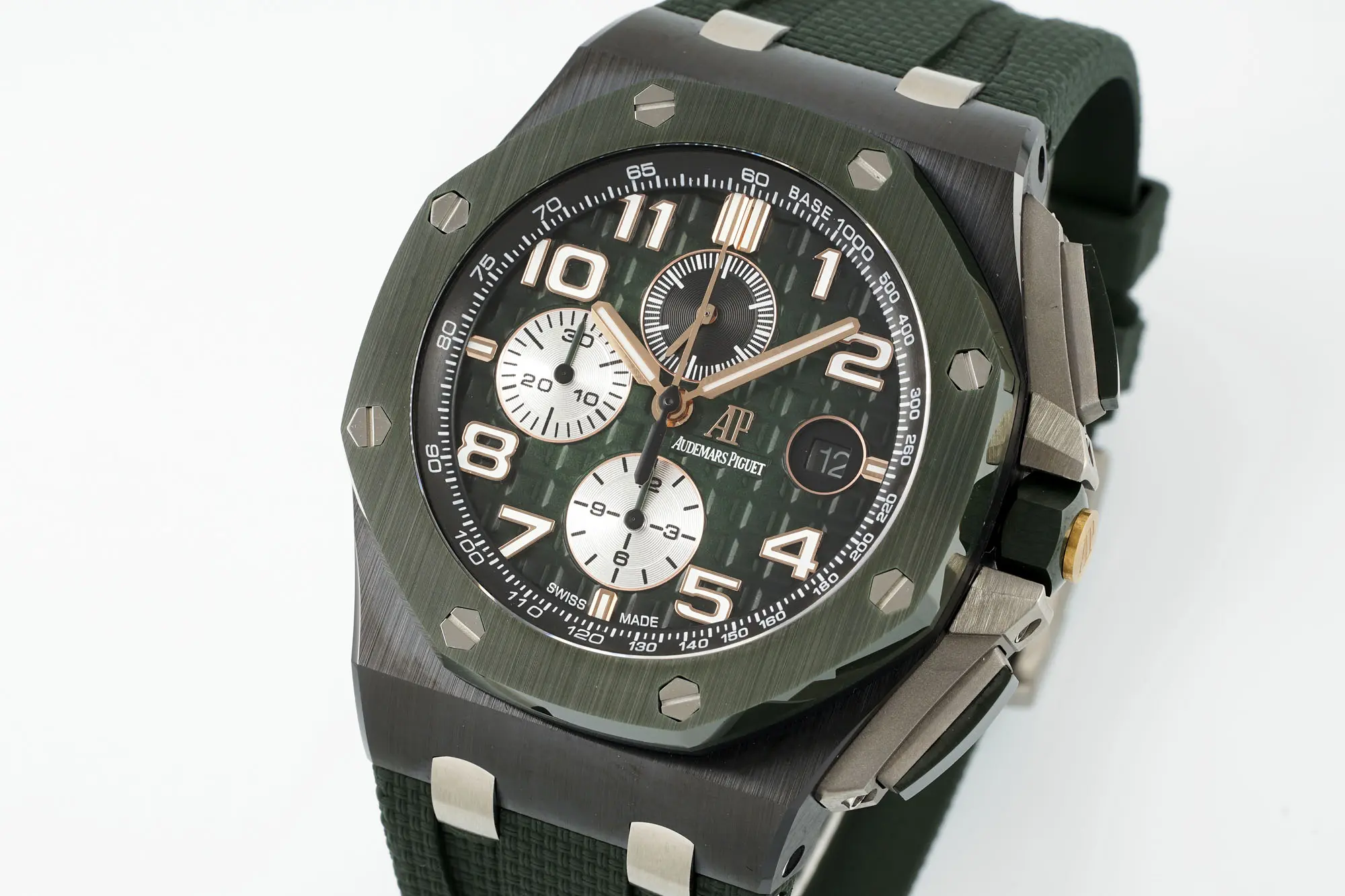 APS Factory Audemars Piguet Royal Oak Offshore 26400 Green Super Clone Watch - 图片 3