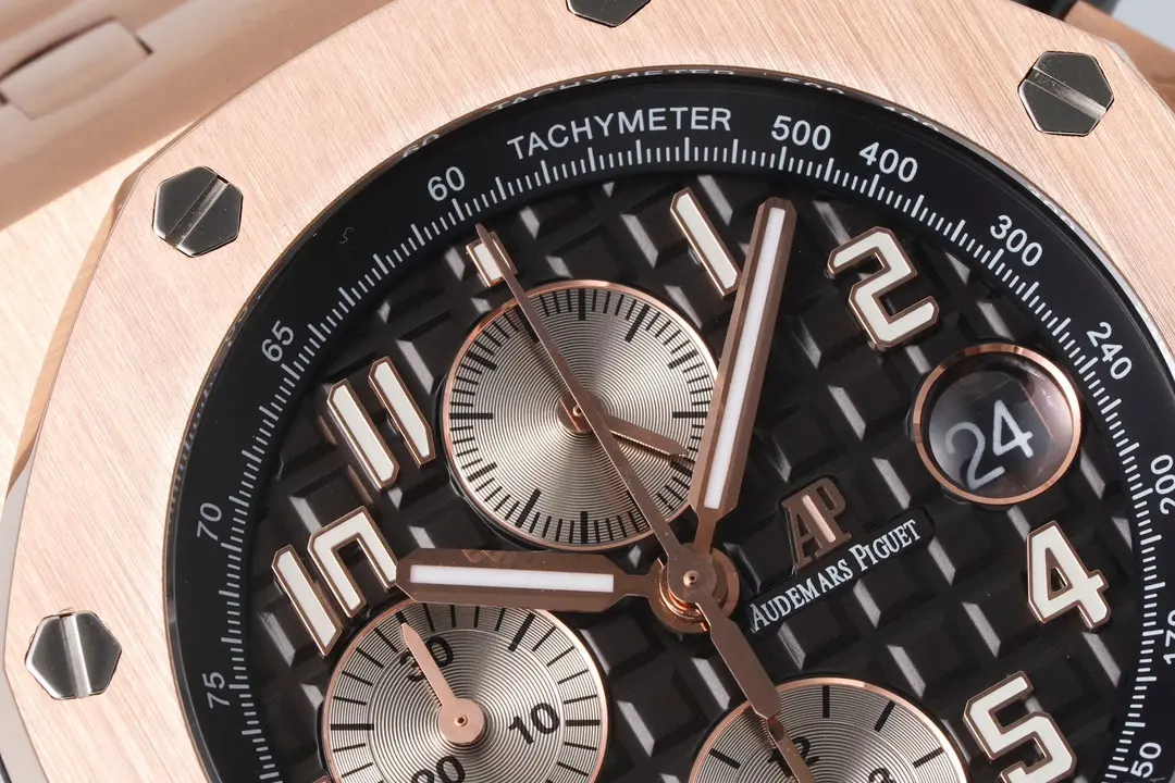 APS Factory Audemars Piguet Royal Oak Offshore Rose Gold Black Dial Chronograph – Super Clone Watch - 图片 4