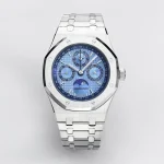 APS Factory Audemars Piguet Royal Oak Perpetual Calendar Blue Dial Stainless Steel Super Clone Watch – Premium Replica