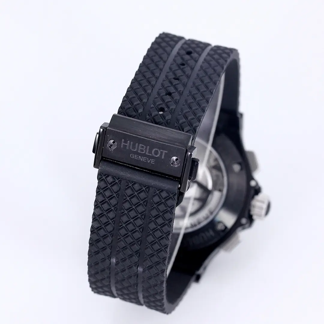 APS Factory HUBLOT Big Bang 44mm Black Ceramic Chronograph Watch with Rubber Strap – Super Clone Edition - 图片 8