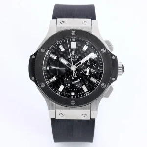 APS Factory HUBLOT Big Bang 44mm Black Rubber Strap Chronograph Watch – Stainless Steel Case | Super Clone Watch