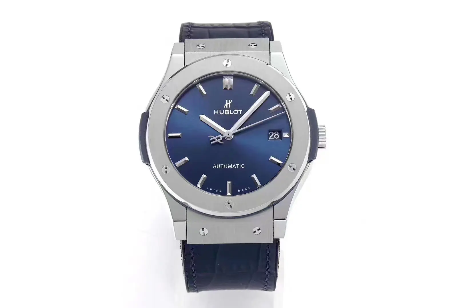 APS Factory Hublot Classic Fusion WWF Replica Watch – Titanium, Blue Dial, 45MM Automatic Super Clone
