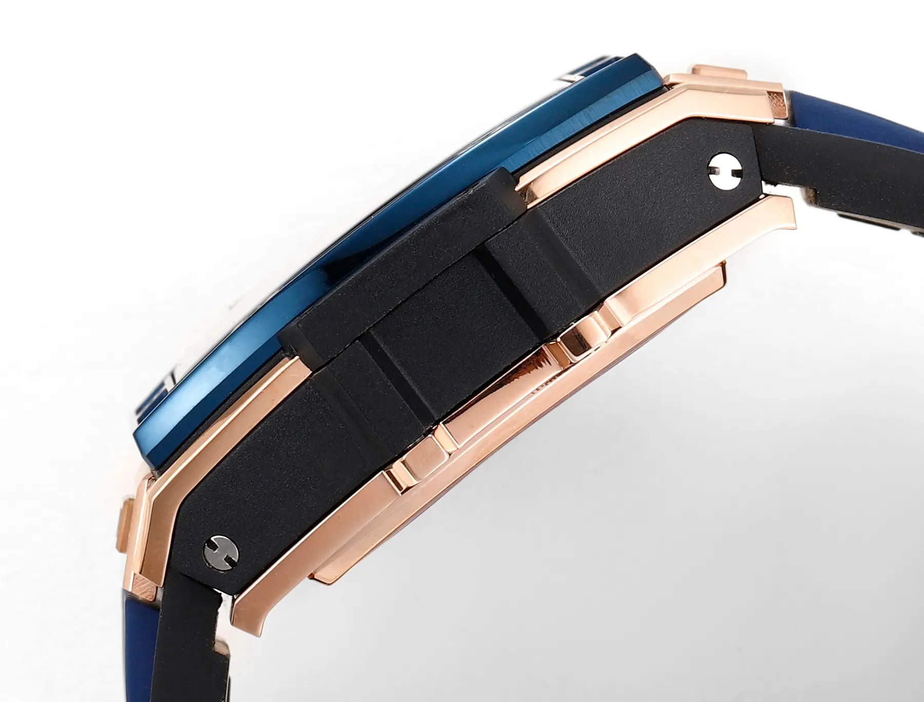 APS Factory HUBLOT Spirit of Big Bang King Gold Blue Skeleton Dial Limited Edition Watch with Rubber Strap – Super Clone Excellence - 图片 7