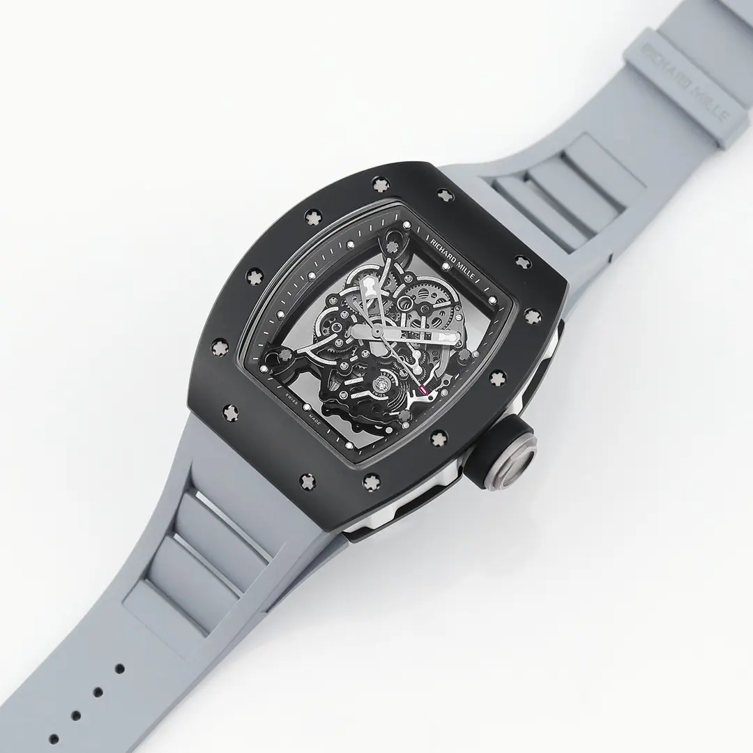 APS Factory Richard Mille Black Ceramic Watch Grey Strap – Premium Super Clone Watches - 图片 4