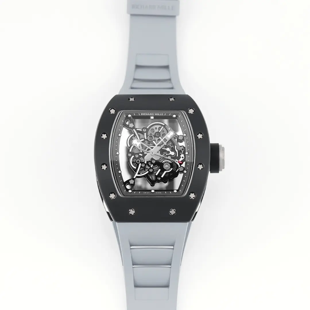 APS Factory Richard Mille Black Ceramic Watch Grey Strap – Premium Super Clone Watches - 图片 9