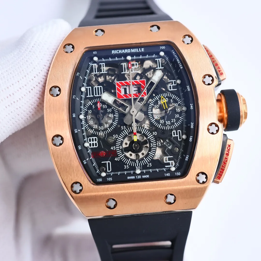 APS Factory Richard Mille RM011-FM Rose Gold Chronograph – Premium Super Clone Watch - 图片 2