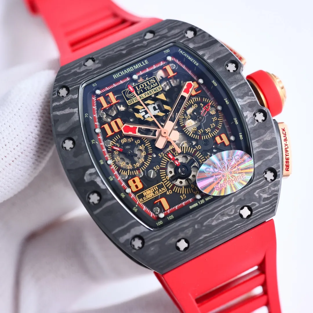 APS Factory Richard Mille RM011-FM Titanium Red Strap – Premium Super Clone Watch