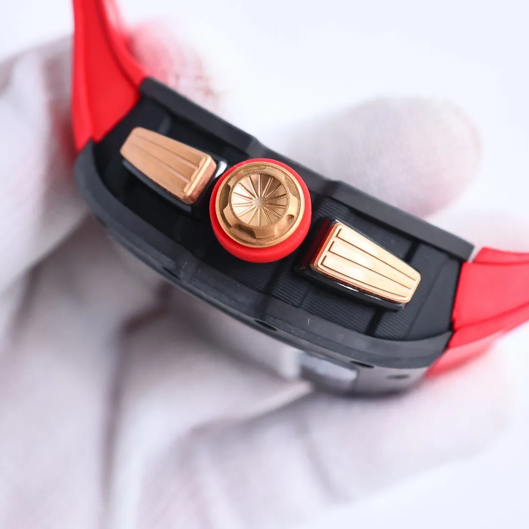 APS Factory Richard Mille RM011-FM Titanium Red Strap – Premium Super Clone Watch - 图片 4