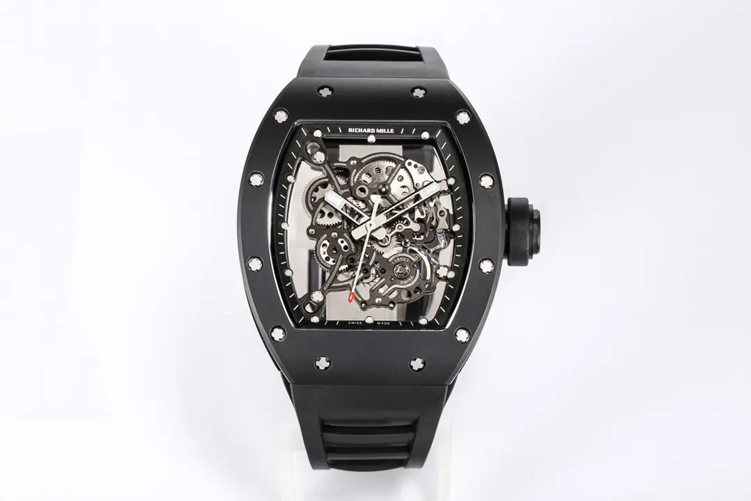APS Factory Richard Mille RM055 Black Rubber Super Clone Watch – Premium Replica Richard Mille