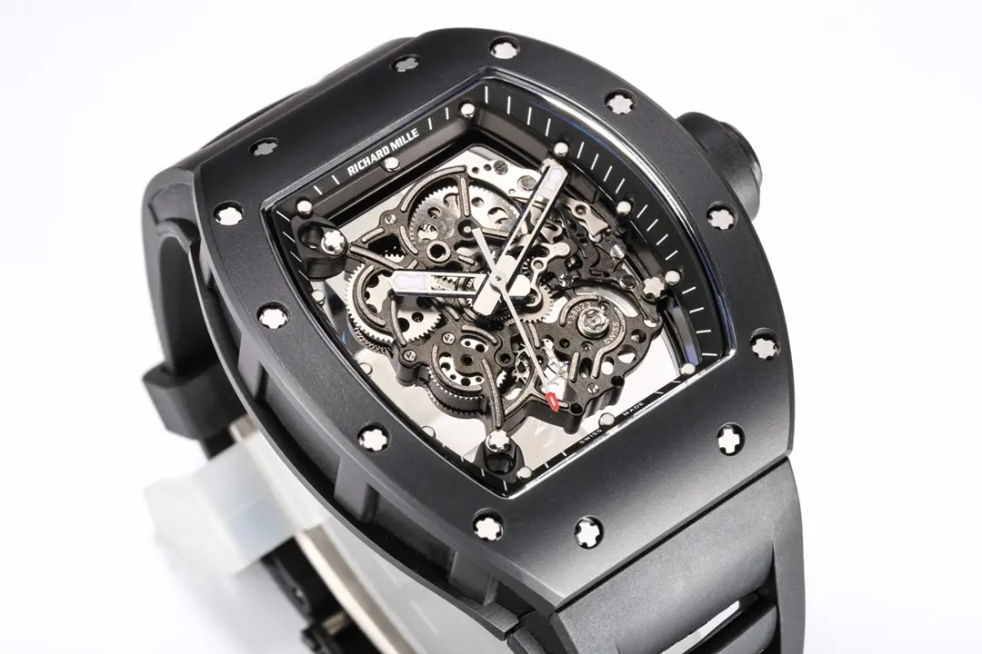 APS Factory Richard Mille RM055 Black Rubber Super Clone Watch – Premium Replica Richard Mille - 图片 2