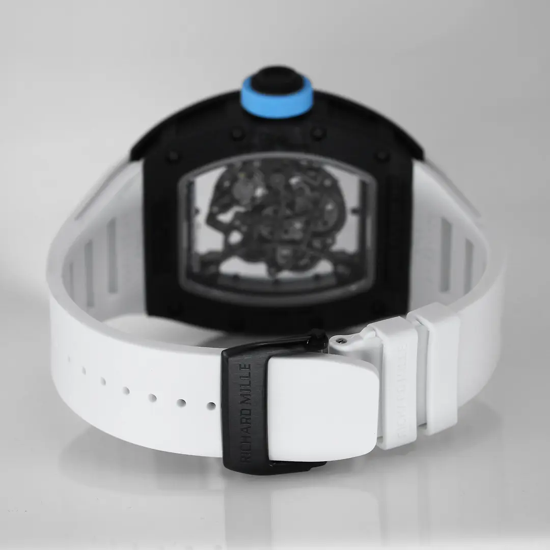 APS Factory Richard Mille RM055 Carbon Fiber Blue Super Clone Luxury Watch - 图片 7