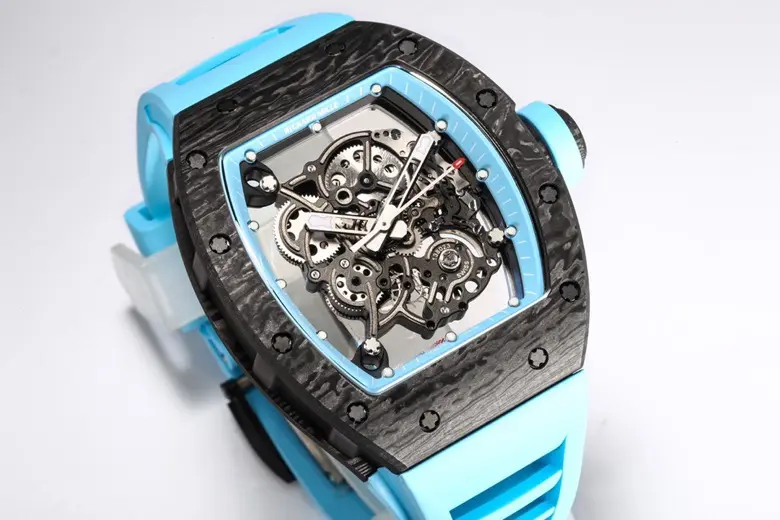 APS Factory Richard Mille RM055 NTPT Blue Rubber Strap – Premium Super Clone Watch - 图片 2