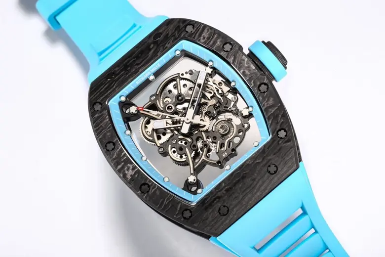 APS Factory Richard Mille RM055 NTPT Blue Rubber Strap – Premium Super Clone Watch - 图片 5