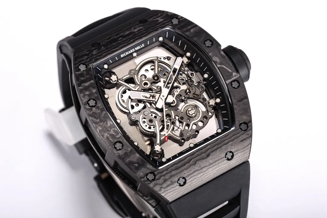 APS Factory Richard Mille RM055 NTPT Carbon Black Super Clone Luxury Watch - 图片 2