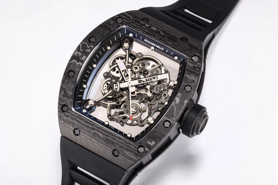 APS Factory Richard Mille RM055 NTPT Carbon Black Super Clone Luxury Watch - 图片 4