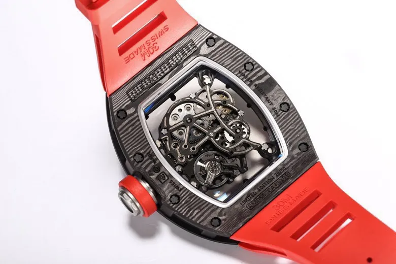 APS Factory Richard Mille RM055 NTPT Carbon Red Strap – Premium Super Clone Watch - 图片 8