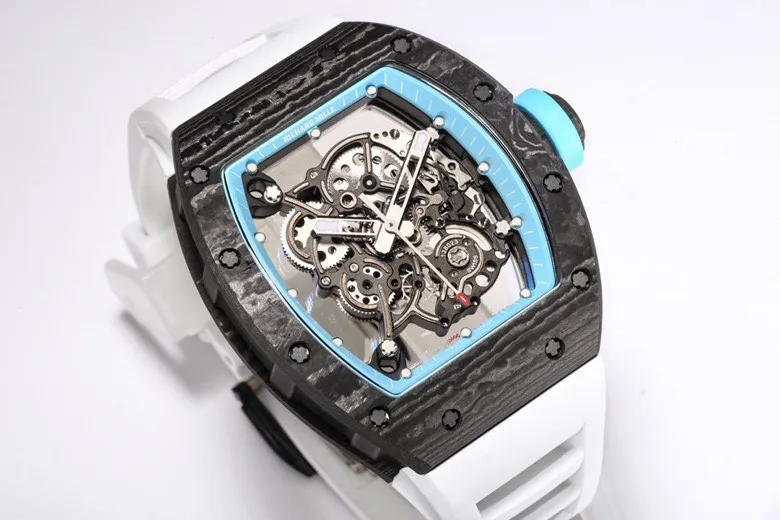 APS Factory Richard Mille RM055 NTPT Carbon White Rubber – Premium Super Clone Watch - 图片 8