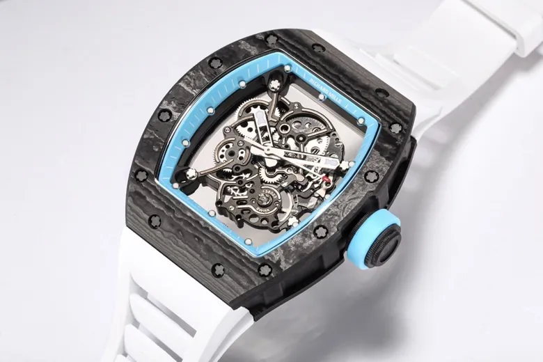 APS Factory Richard Mille RM055 NTPT Carbon White Rubber – Premium Super Clone Watch - 图片 9