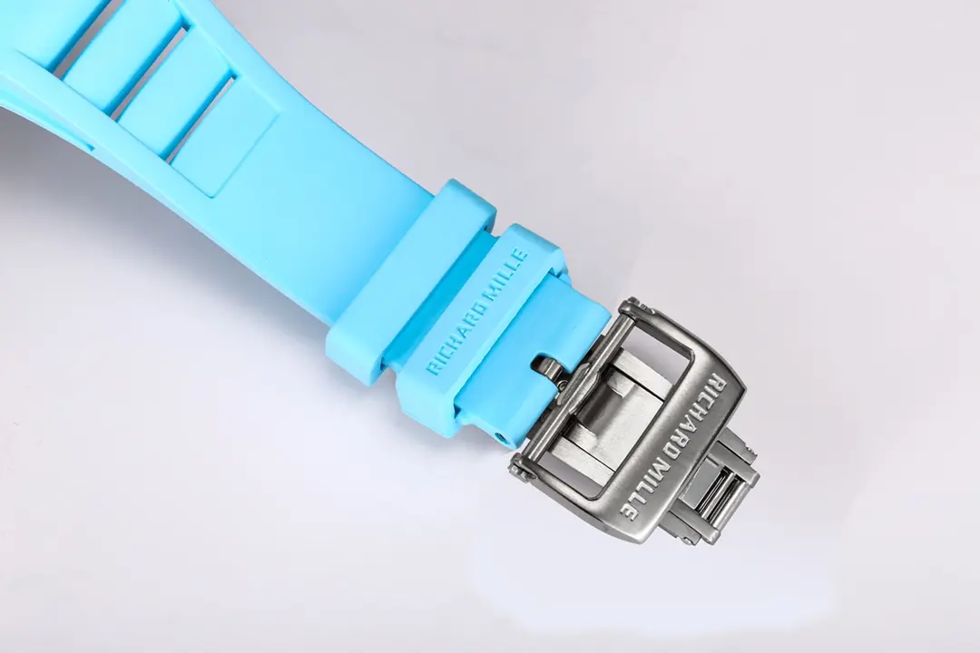 APS Factory Richard Mille RM055 White Ceramic Blue Strap – Super Clone Replica Watch - 图片 7