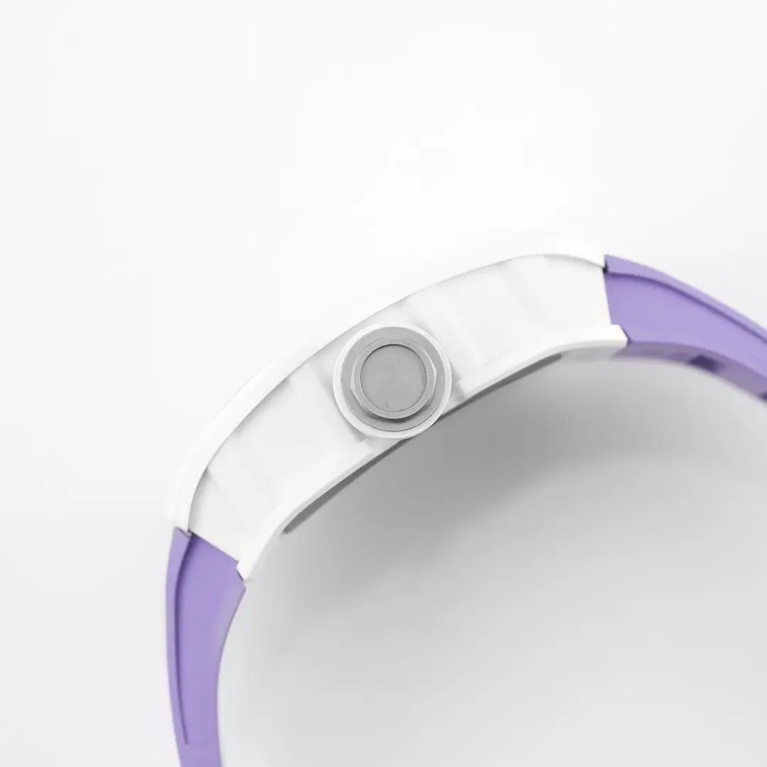 APS Factory Richard Mille White Ceramic Purple Strap – Super Clone Watch Replica - 图片 2