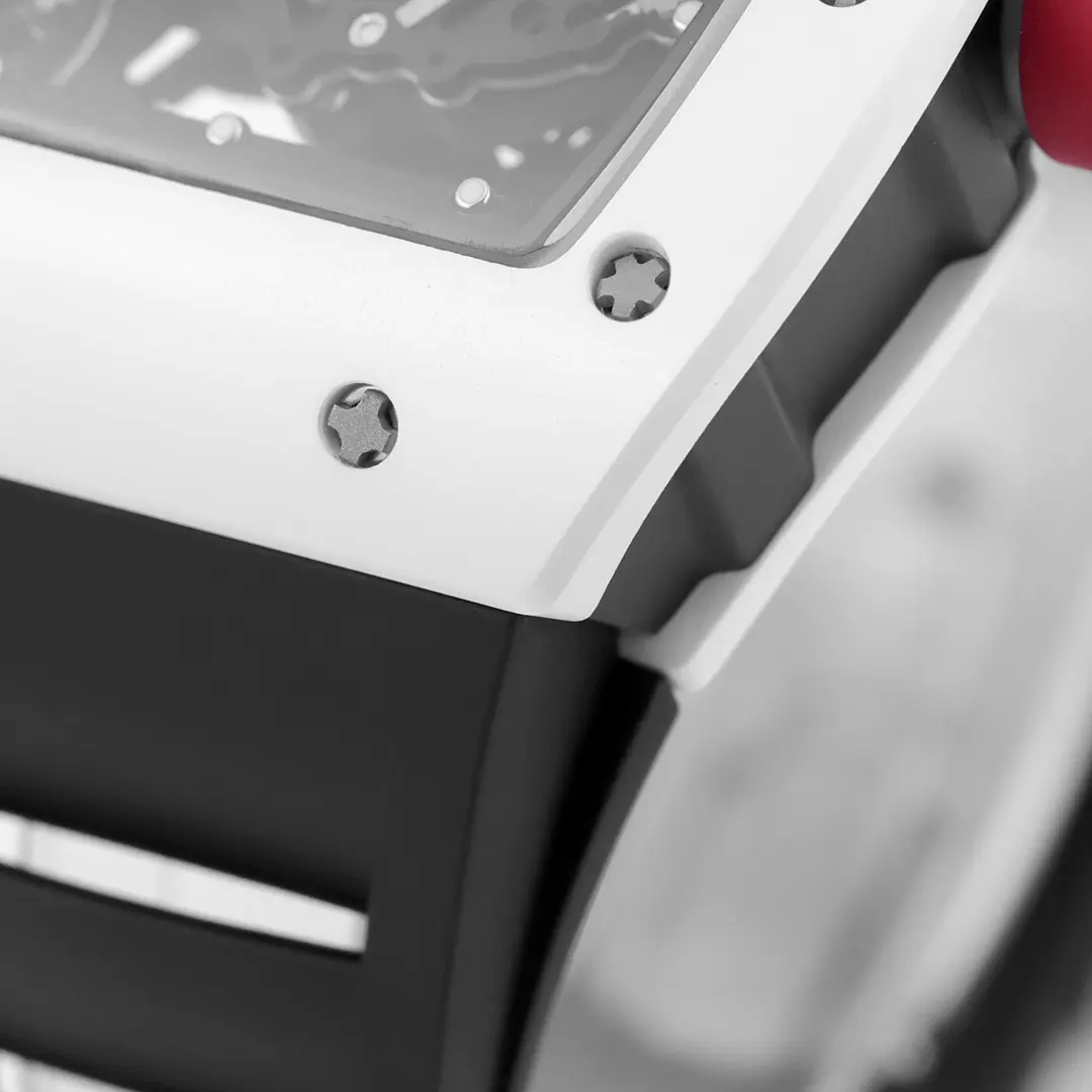 APS Factory Richard Mille White Ceramic Watch with Black Strap – Premium Super Clone Watches Edition - 图片 5