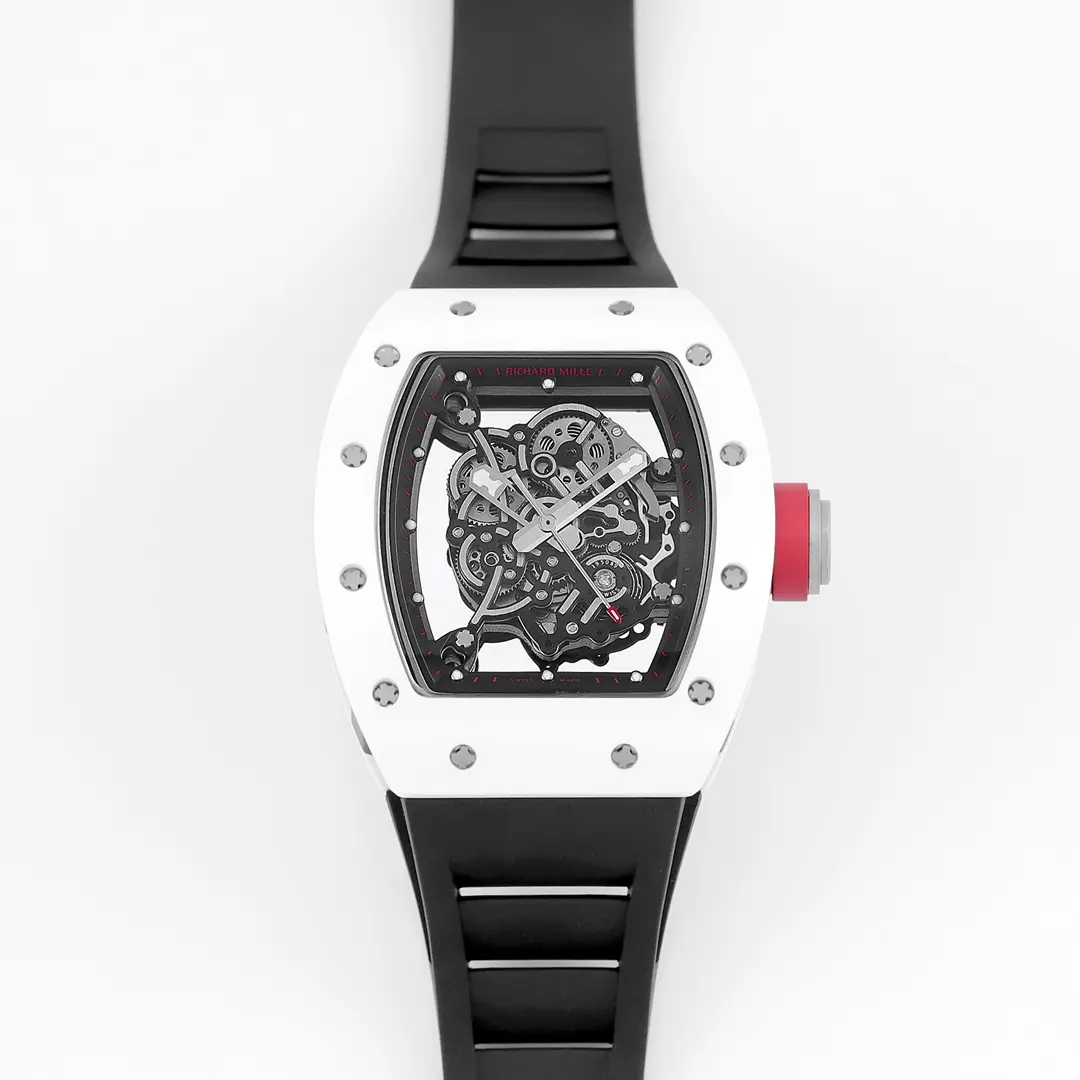 APS Factory Richard Mille White Ceramic Watch with Black Strap – Premium Super Clone Watches Edition - 图片 9