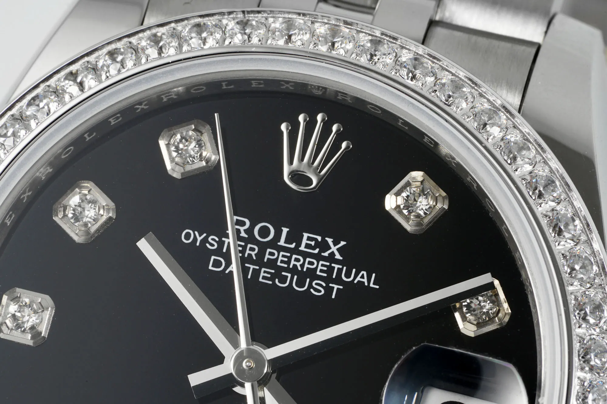 AR Factory Rolex Datejust 31mm Black Diamond Dial with Diamond Bezel Stainless Steel Jubilee Bracelet Women’s Luxury Watch - 图片 4