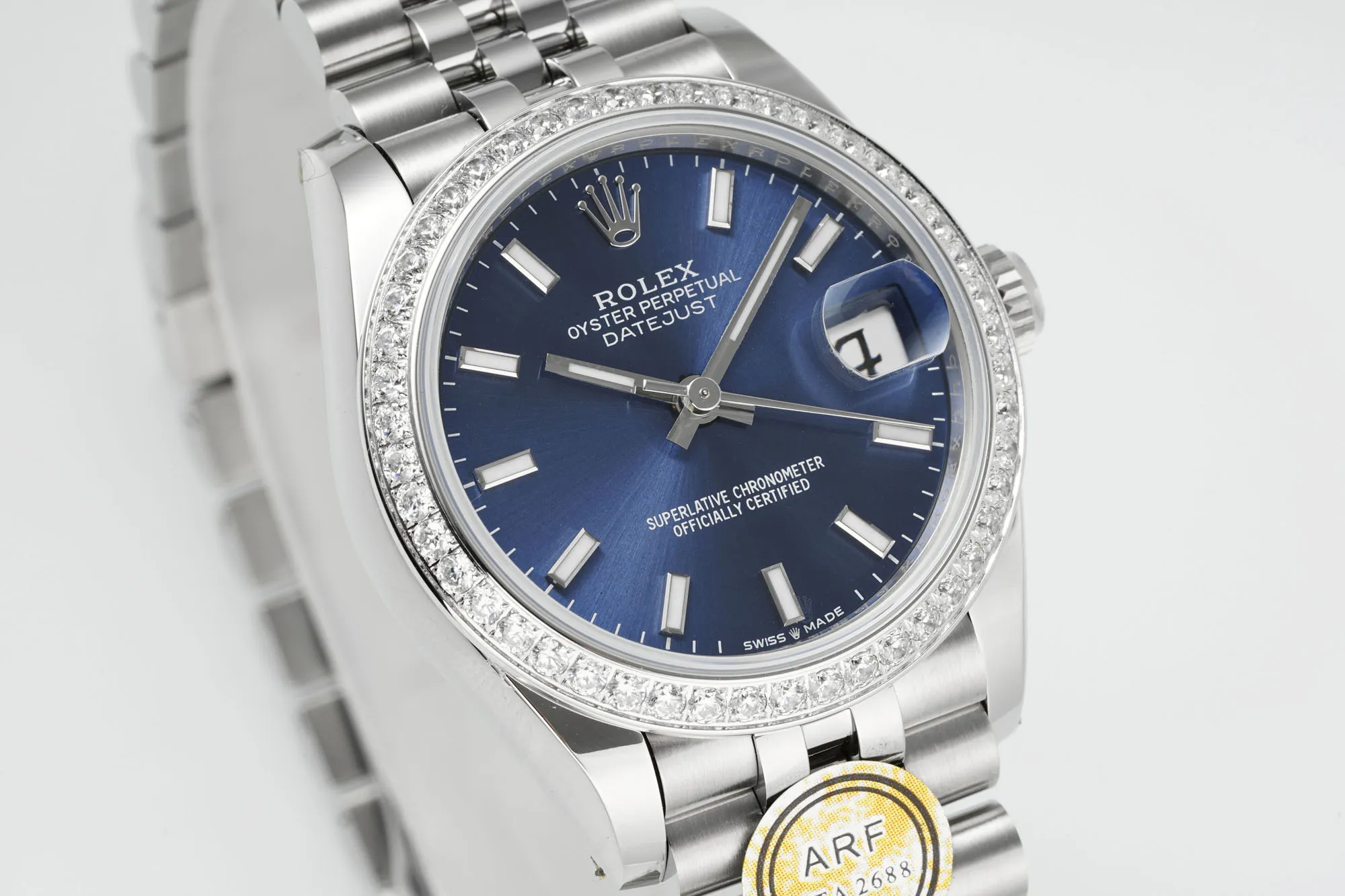AR Factory Rolex Datejust 31mm Blue Dial Diamond-Set Bezel Stainless Steel Jubilee Bracelet Women’s Luxury Watch - 图片 3