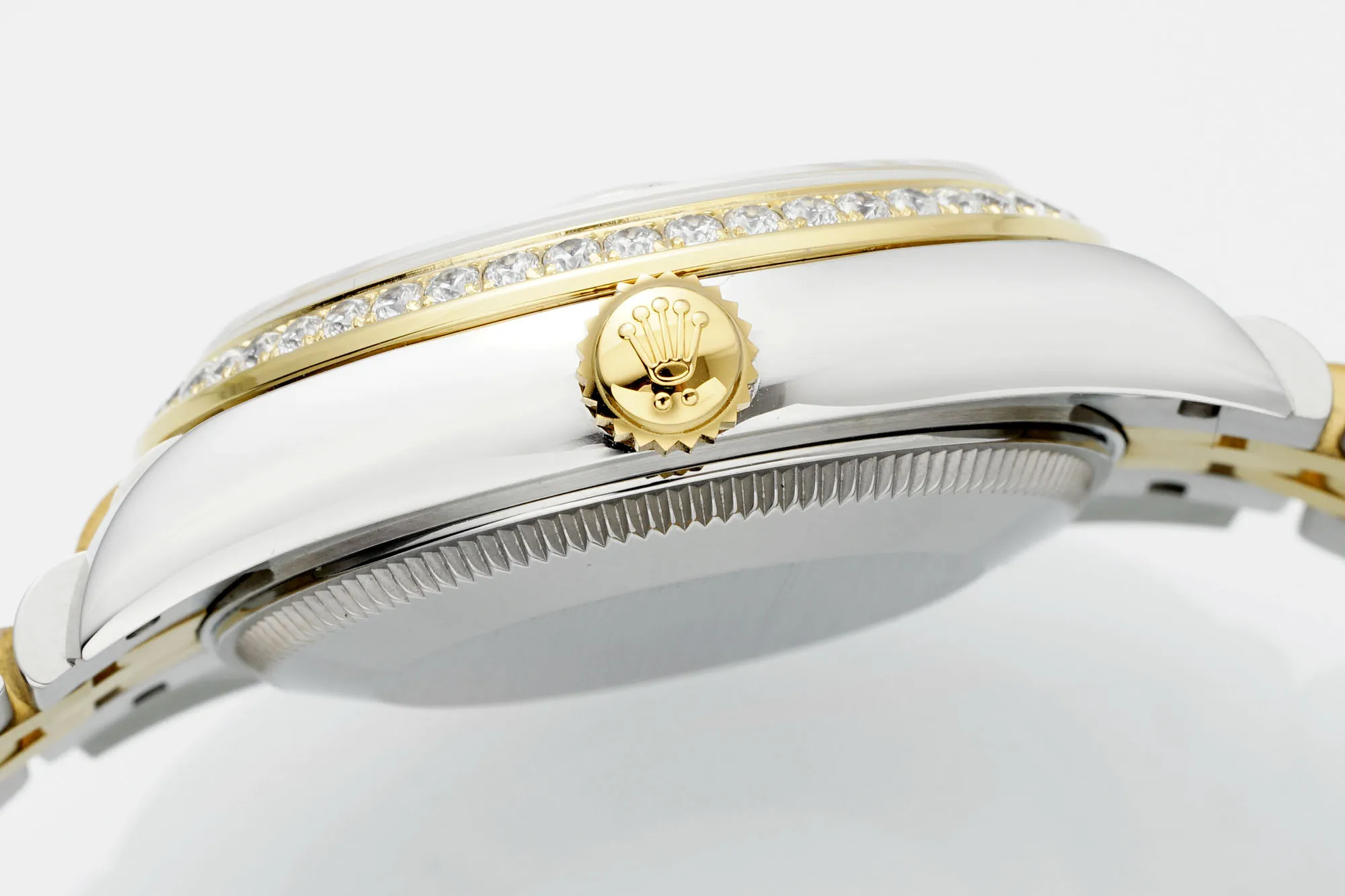 AR Factory Rolex Datejust 31mm Champagne Dial Diamond Bezel Two-Tone Yellow Gold & Stainless Steel Jubilee Bracelet Women’s Watch - 图片 4