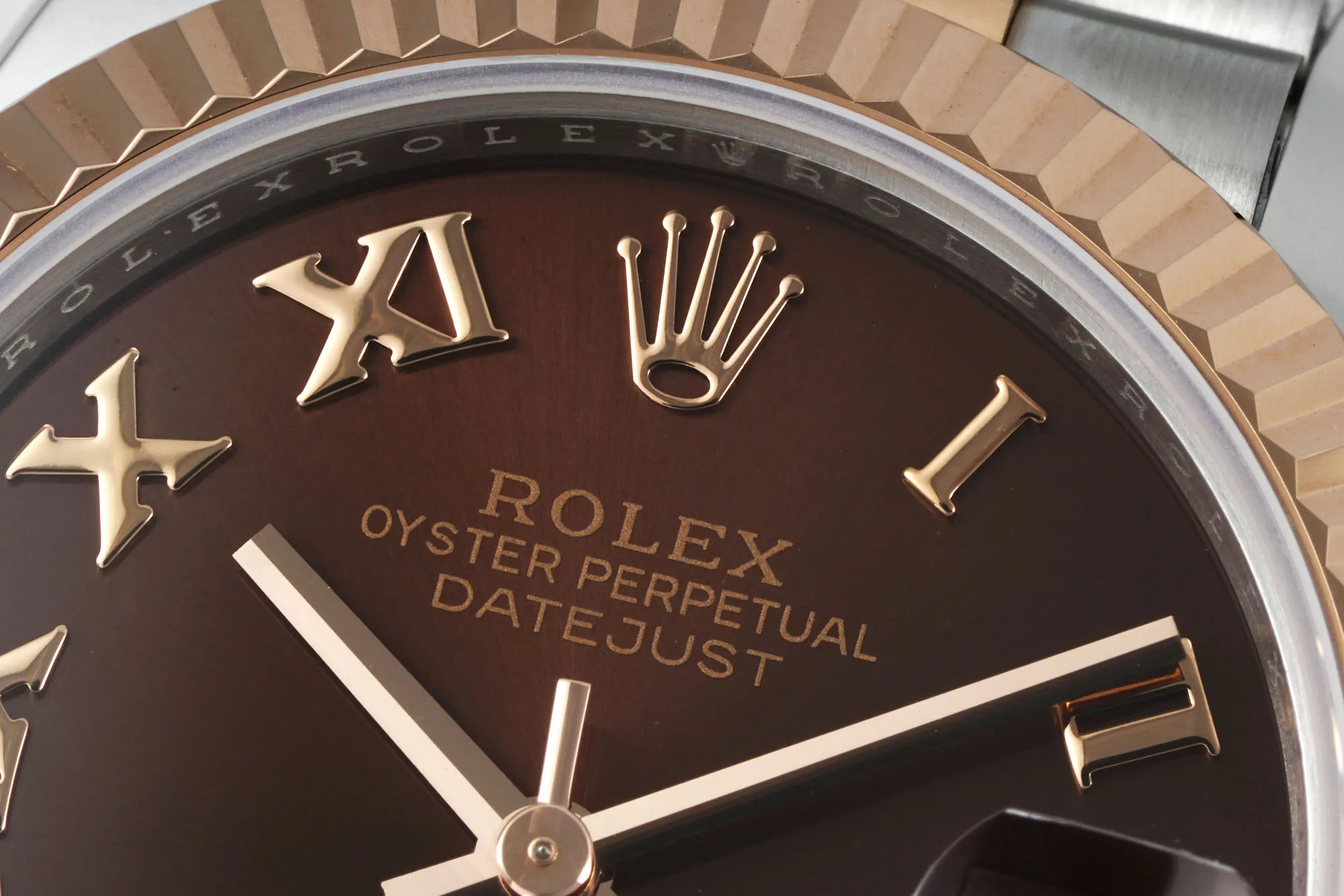 AR Factory Rolex Datejust 31mm Chocolate Dial Roman Numerals Two-Tone Rose Gold and Steel Jubilee Bracelet Women’s Watch - 图片 3