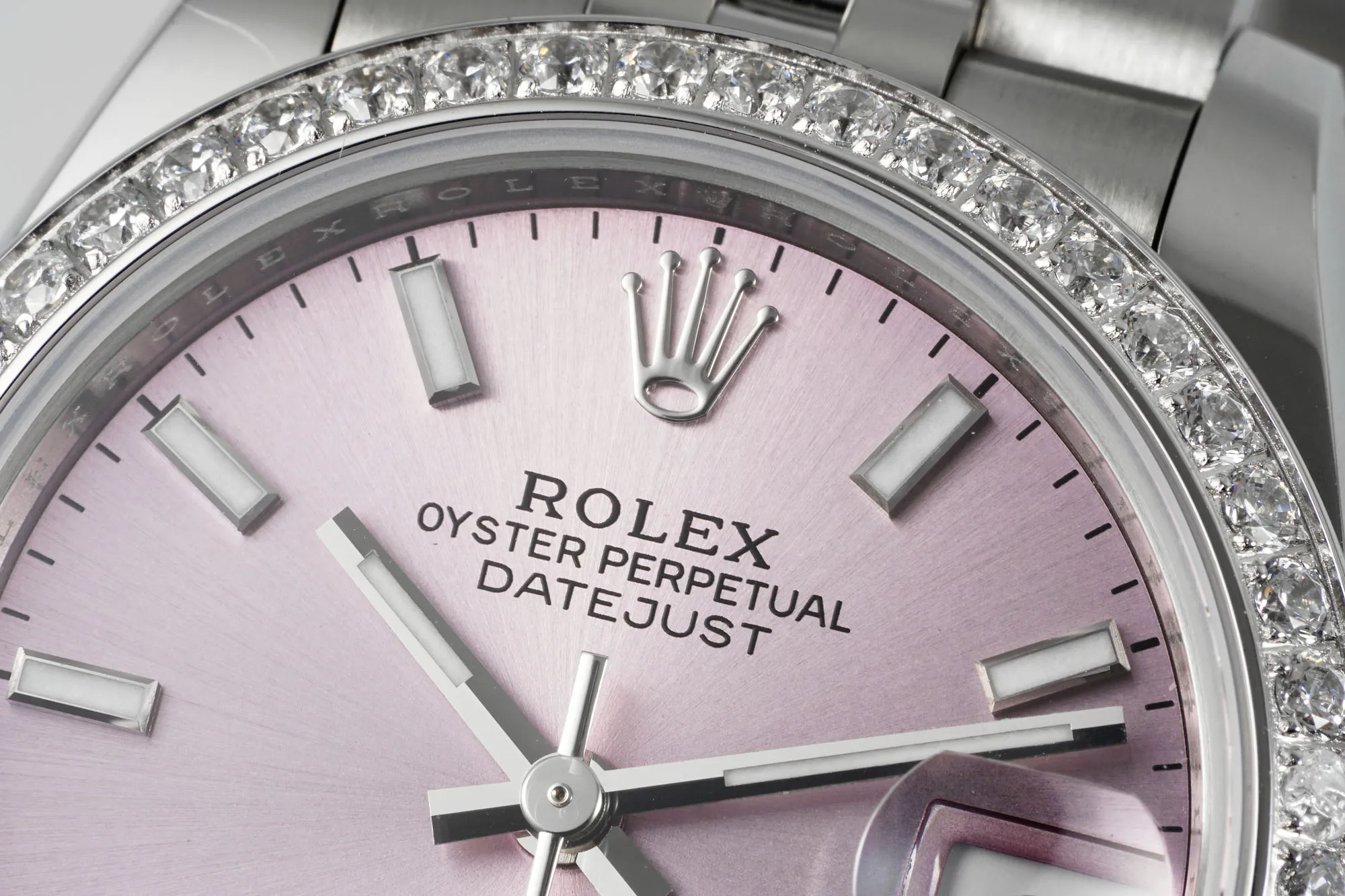 AR Factory Rolex Datejust 31mm Pink Dial Diamond Bezel Stainless Steel Jubilee Bracelet Women’s Luxury Watch - 图片 4